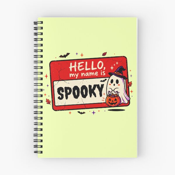 Item preview, Hello My Name Is Spooky Cute Ghost Halloween Name Tag Funny Kids Toddler Halloween  designed and sold by Thegoldenline.