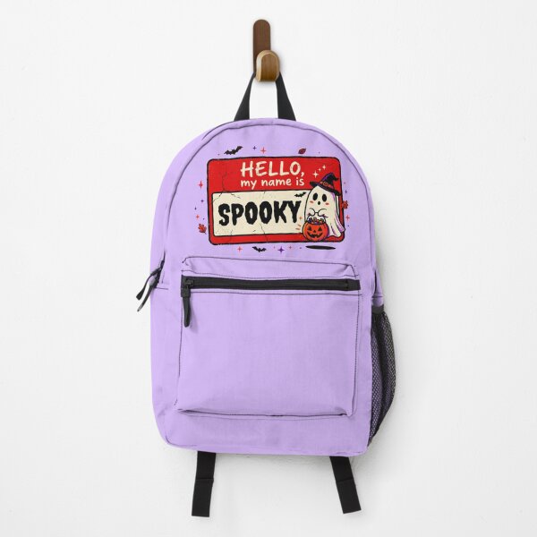 Item preview, Hello My Name Is Spooky Cute Ghost Halloween Name Tag Funny Kids Toddler Halloween  designed and sold by Thegoldenline.