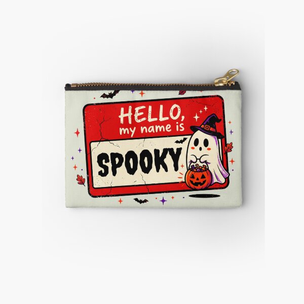 Item preview, Hello My Name Is Spooky Cute Ghost Halloween Name Tag Funny Kids Toddler Halloween  designed and sold by Thegoldenline.
