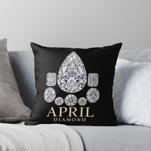 Item preview, BIRTHSTONE COLLECTION ⭐ PORTRAIT - APRIL • DIAMOND • Modern designed and sold by WheelieGdArt.