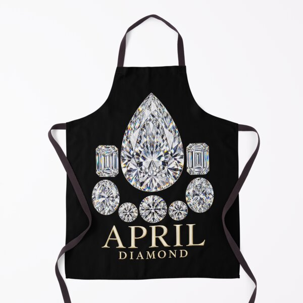 Item preview, BIRTHSTONE COLLECTION ⭐ PORTRAIT - APRIL • DIAMOND • Modern designed and sold by WheelieGdArt.