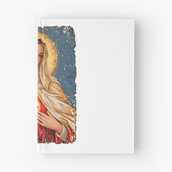 Item preview, Sophia Leone Sacred Heart Of Mary Vintage Oil Painting designed and sold by CozyCubs-Art.