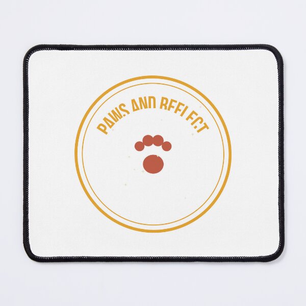 Item preview, Paws And Reflect Dog Shirt Vintage Badge Tee designed and sold by Worn and Witty.