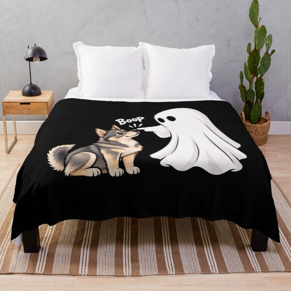 Item preview, Funny Ghost Swedish Vallhund Dog Boop Halloween Design Mom Dad designed and sold by rafaeltto.