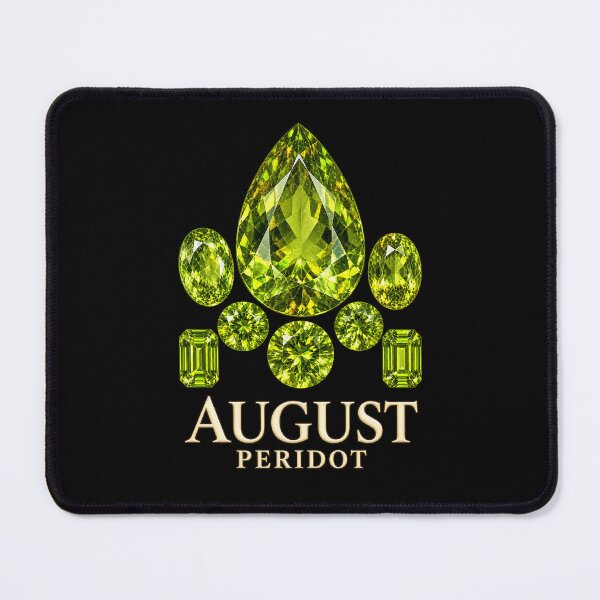 Item preview, BIRTHSTONE COLLECTION ⭐ PORTRAIT - AUGUST • PERIDOT • Modern designed and sold by WheelieGdArt.