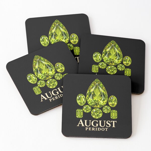 Item preview, BIRTHSTONE COLLECTION ⭐ PORTRAIT - AUGUST • PERIDOT • Modern designed and sold by WheelieGdArt.