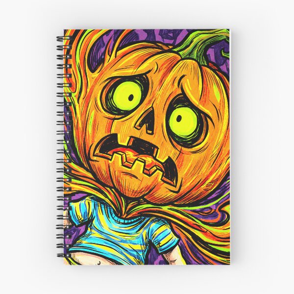 Item preview, Scared Pumpkin Head Boy – Creepy Cute Halloween Character designed and sold by QQQueen.
