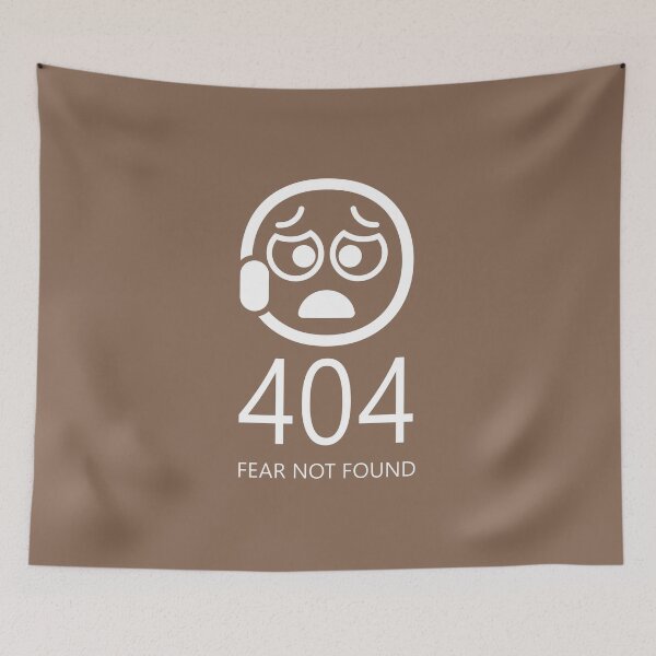 Item preview, Fear Not Found 404 | Funny Ultra Minimalist Geek Christian Faith & Humor Design | White designed and sold by ZechJohnRB.
