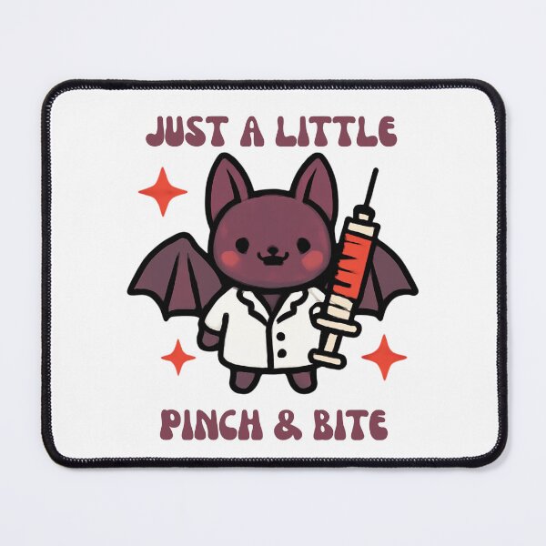 Item preview, Just A Little Pinch Cute Vampire Bat Phlebotomy Halloween Sticker Art designed and sold by wildsilencee.