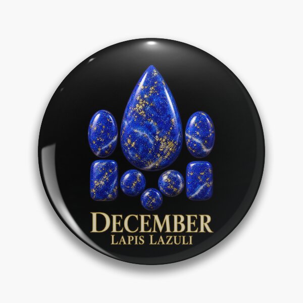 Item preview, BIRTHSTONE COLLECTION ⭐ PORTRAIT - DECEMBER • LAPIS LAZULI • Traditional designed and sold by WheelieGdArt.