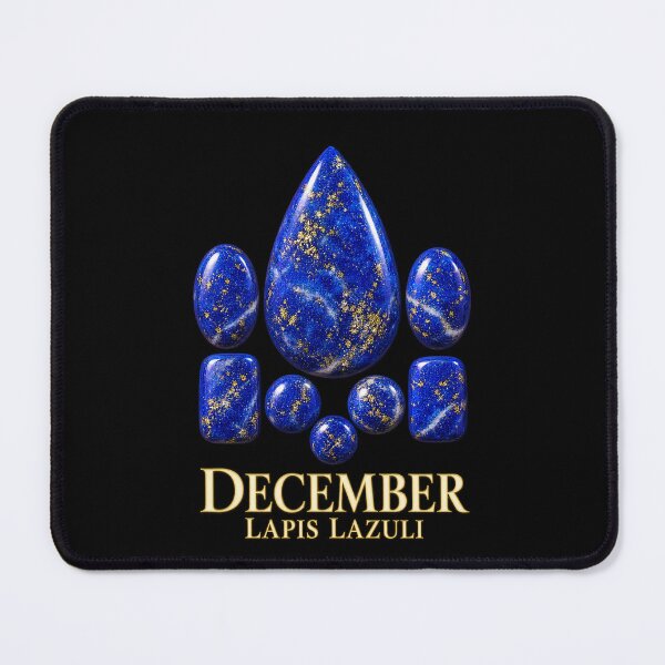 Item preview, BIRTHSTONE COLLECTION ⭐ PORTRAIT - DECEMBER • LAPIS LAZULI • Traditional designed and sold by WheelieGdArt.
