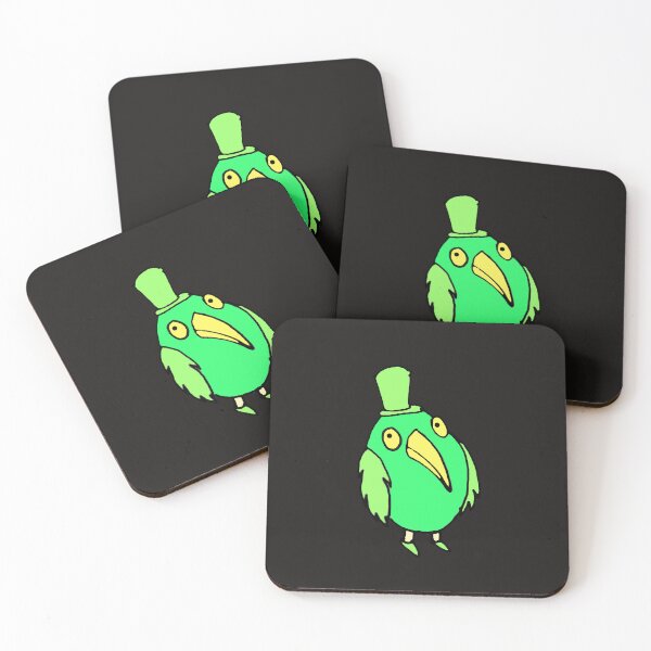 Item preview, Round green bird designed and sold by ArthureCendre.