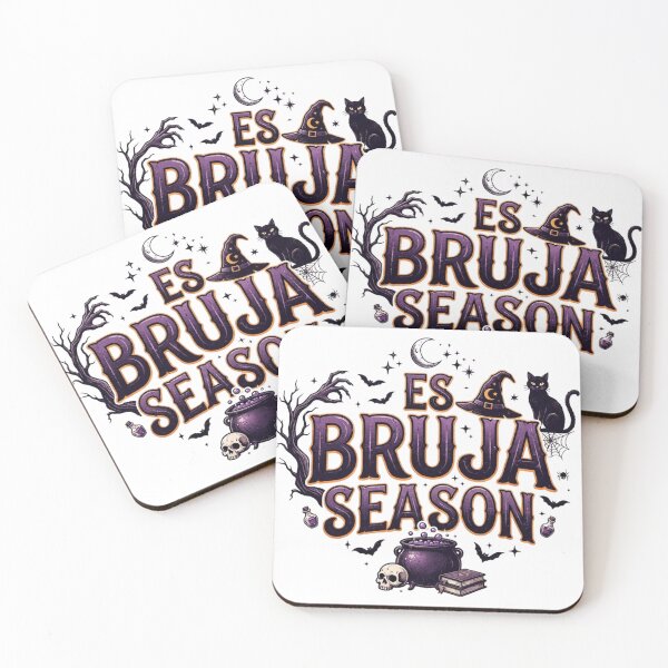 Item preview, "Es Bruja Season" Bold Halloween Typography Design designed and sold by CreativeNest Prints.