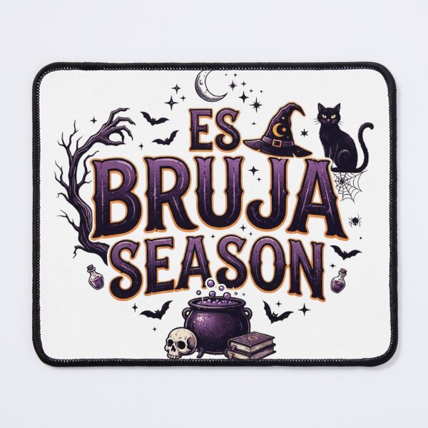 Item preview, "Es Bruja Season" Bold Halloween Typography Design designed and sold by CreativeNest Prints.