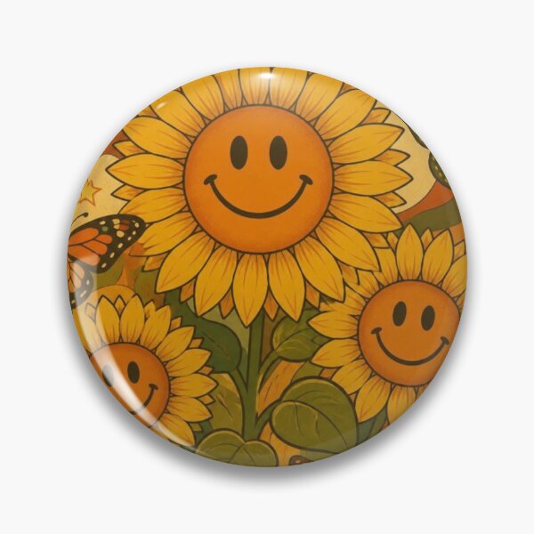 Artikelvorschau, Groovy Sunflower Retro entworfen und verkauft von the-h-store.