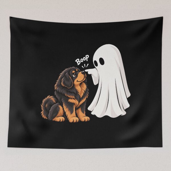 Item preview, Funny Ghost Tibetan Mastiff Dog Boop Halloween Design Mom Dad designed and sold by rafaeltto.