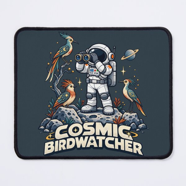 Item preview, Birdwatcher Astronaut Exploring Alien Birds designed and sold by BROHLine Studio.