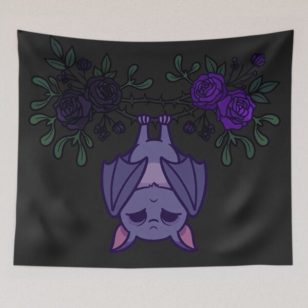 Item preview, Gothmas Mistletoe Bat: Sad-Eyed Holiday Kiss designed and sold by Odd-jack.