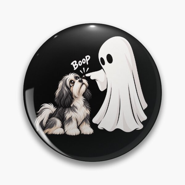 Item preview, Funny Ghost Tibetan Terrier Dog Boop Halloween Design Mom Dad designed and sold by rafaeltto.