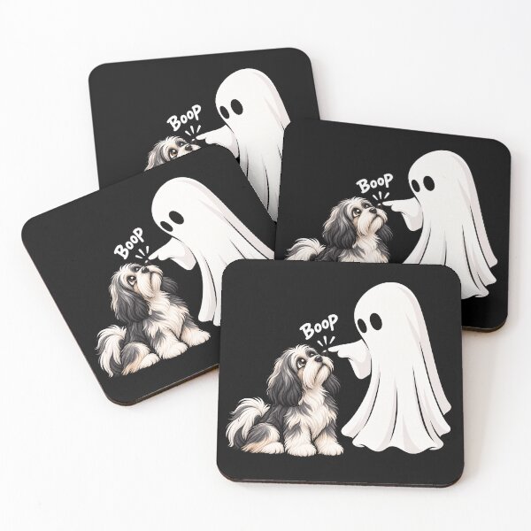 Item preview, Funny Ghost Tibetan Terrier Dog Boop Halloween Design Mom Dad designed and sold by rafaeltto.