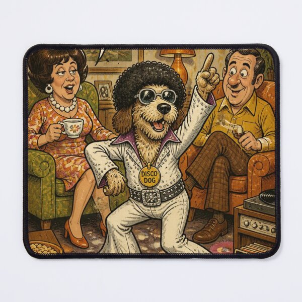 Item preview, Seaside Postcard: Disco Dog designed and sold by halibutgoatramb.