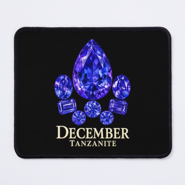 Item preview, BIRTHSTONE COLLECTION ⭐ PORTRAIT - DECEMBER • TANZANITE • Modern designed and sold by WheelieGdArt.
