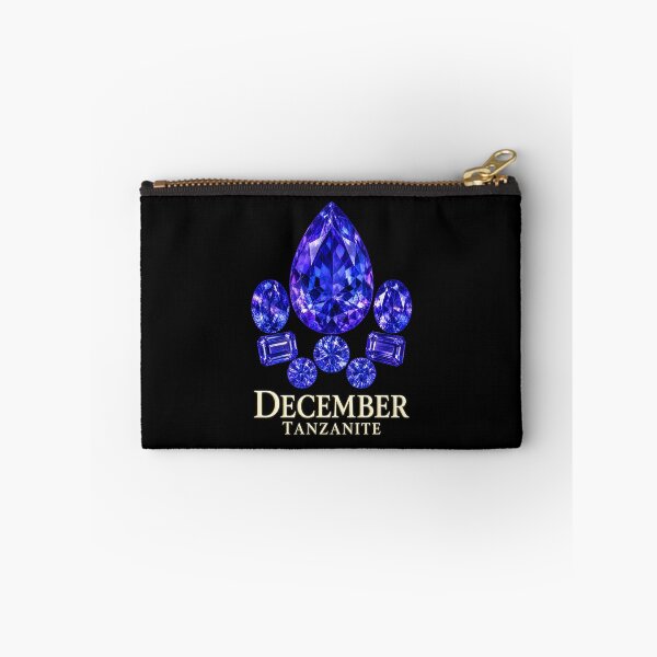 Item preview, BIRTHSTONE COLLECTION ⭐ PORTRAIT - DECEMBER • TANZANITE • Modern designed and sold by WheelieGdArt.