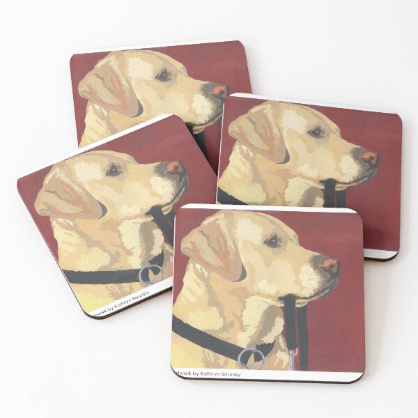 Item preview, Golden Labrador With A Lead in his Mouth designed and sold by KSaunbyGallery.
