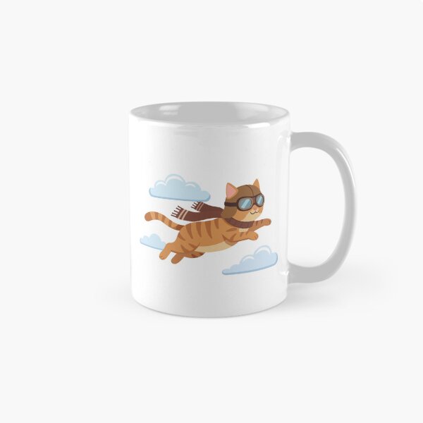 Item preview, Cute Pilot Cat Aviator in the Clouds designed and sold by fadiyahmp.