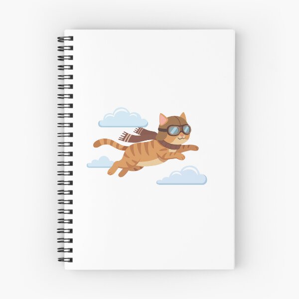 Item preview, Cute Pilot Cat Aviator in the Clouds designed and sold by fadiyahmp.