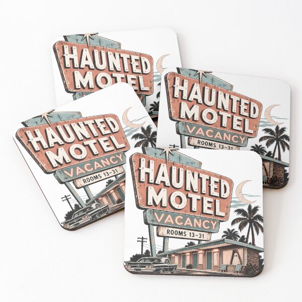 Item preview, Haunted Motel Vacancy – Retro Ghost Motel Vintage Halloween designed and sold by pinkaesthetik.