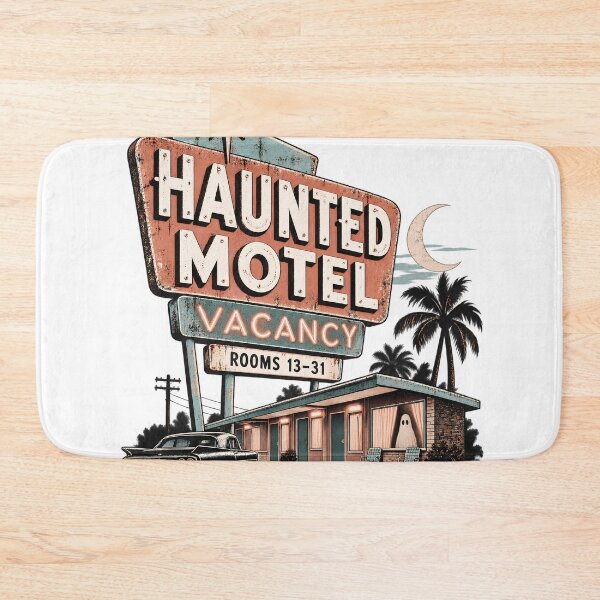 Item preview, Haunted Motel Vacancy – Retro Ghost Motel Vintage Halloween designed and sold by pinkaesthetik.