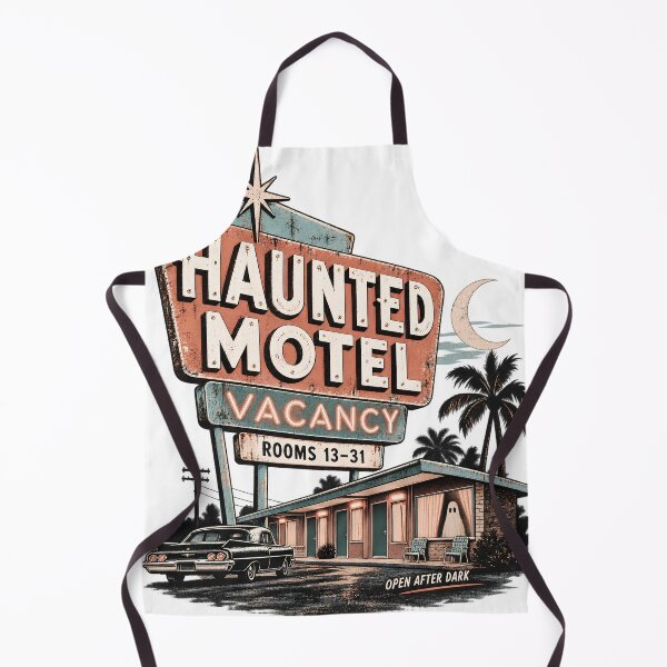 Item preview, Haunted Motel Vacancy – Retro Ghost Motel Vintage Halloween designed and sold by pinkaesthetik.
