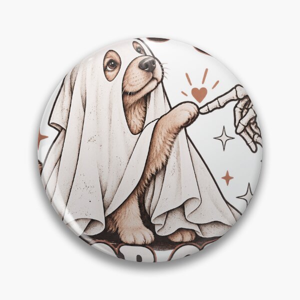 Item preview, Ghost Dog Boop Club – Cute Halloween Dog in Ghost Costume designed and sold by pinkaesthetik.