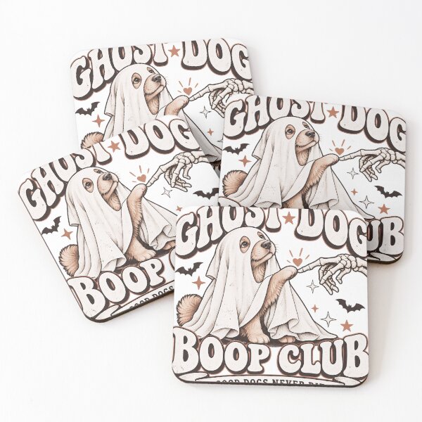 Item preview, Ghost Dog Boop Club – Cute Halloween Dog in Ghost Costume designed and sold by pinkaesthetik.
