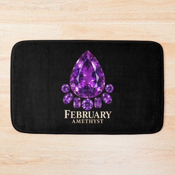 Item preview, BIRTHSTONE COLLECTION ⭐ PORTRAIT - FEBRUARY • AMETHYST •  Modern designed and sold by WheelieGdArt.