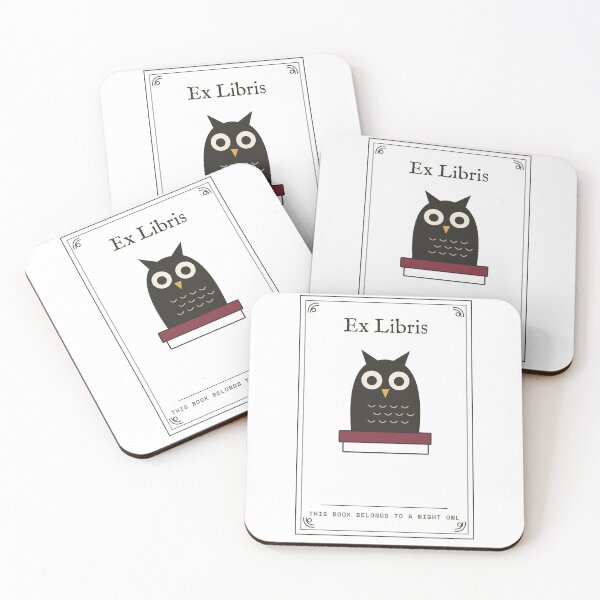 Item preview, Ex Libris Owl - Vintage Bookplate for Book Lovers designed and sold by Rilindi.