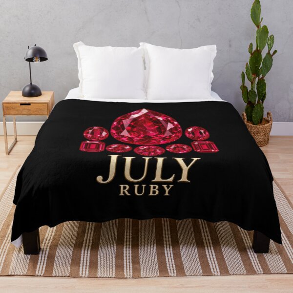 Item preview, BIRTHSTONE COLLECTION ⭐ PORTRAIT - JULY • RUBY • Modern designed and sold by WheelieGdArt.