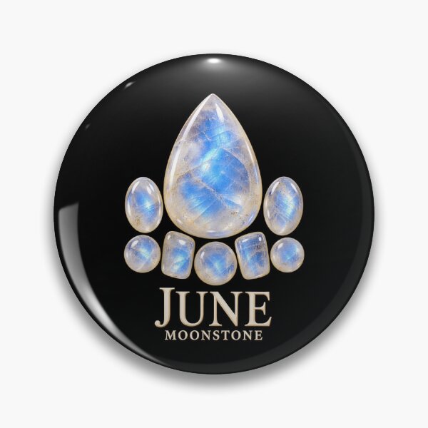 Item preview, BIRTHSTONE COLLECTION ⭐ PORTRAIT - JUNE • MOONSTONE • Traditional designed and sold by WheelieGdArt.