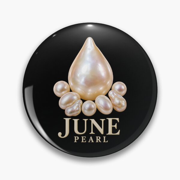 Item preview, BIRTHSTONE COLLECTION ⭐ PORTRAIT - JUNE • PEARL • Modern designed and sold by WheelieGdArt.