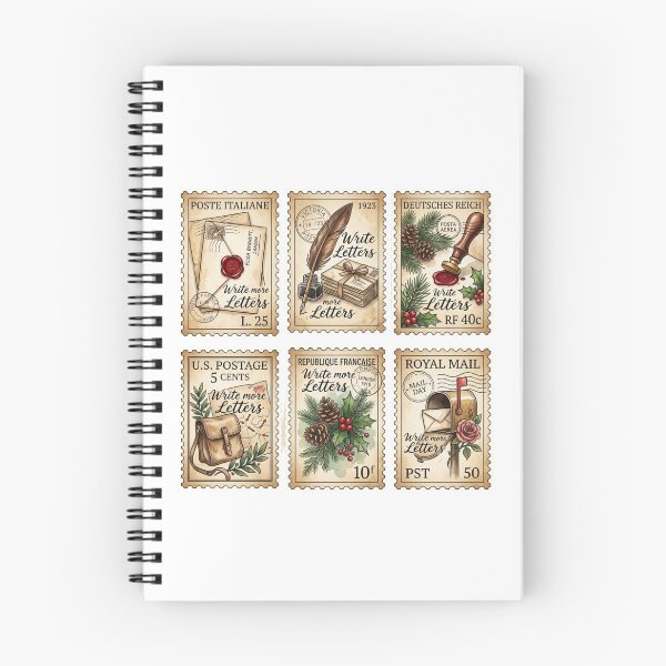 Item preview, Merry Mail Winter Woodland Faux Postage Stamps Cute Holiday Pen Pal Envelope Stickers designed and sold by joy-Moons.