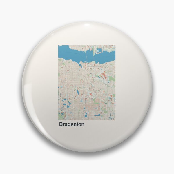 Item preview, Bradenton Minimalistic Map Art designed and sold by MapsNerd.