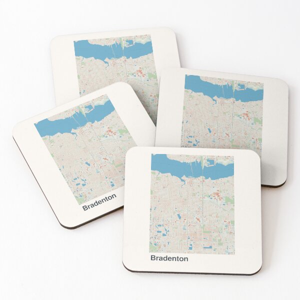 Item preview, Bradenton Minimalistic Map Art designed and sold by MapsNerd.