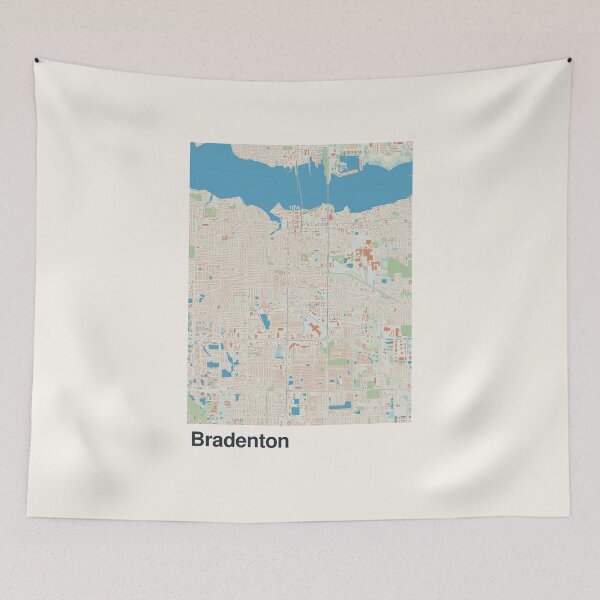 Item preview, Bradenton Minimalistic Map Art designed and sold by MapsNerd.