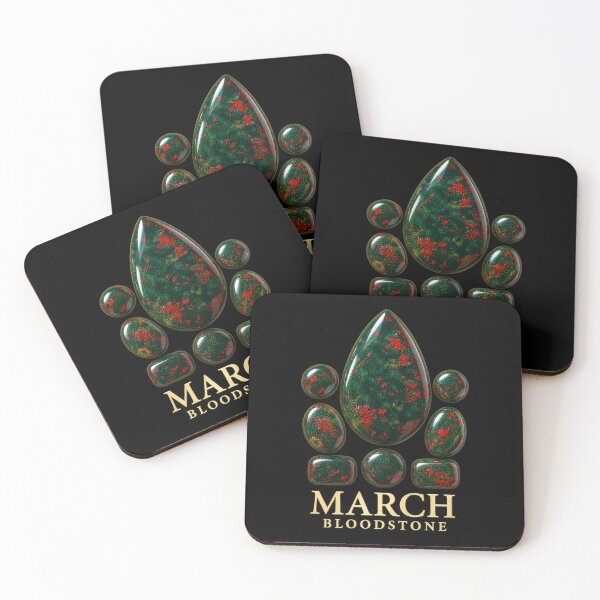 Item preview, BIRTHSTONE COLLECTION ⭐ PORTRAIT - MARCH • BLOODSTONE • Traditional designed and sold by WheelieGdArt.