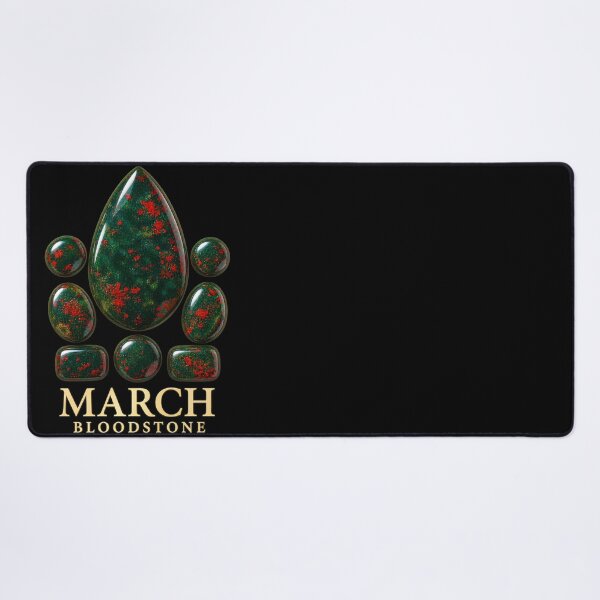 Item preview, BIRTHSTONE COLLECTION ⭐ PORTRAIT - MARCH • BLOODSTONE • Traditional designed and sold by WheelieGdArt.