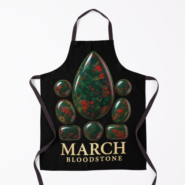 Item preview, BIRTHSTONE COLLECTION ⭐ PORTRAIT - MARCH • BLOODSTONE • Traditional designed and sold by WheelieGdArt.