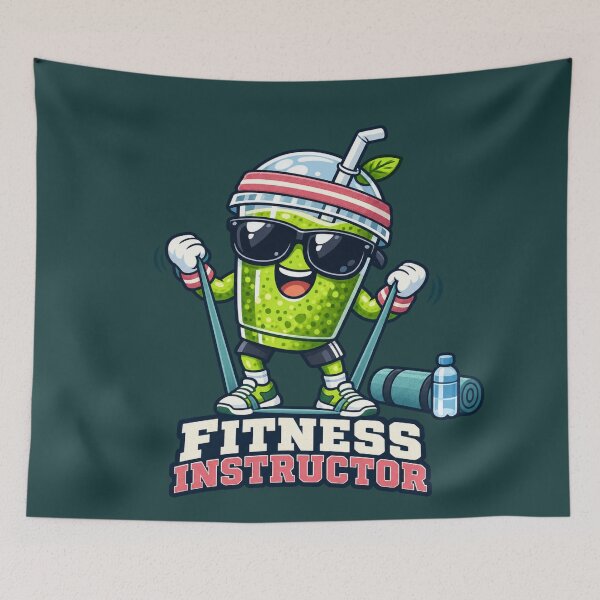 Item preview, Fitness Instructor Green Smoothie Character designed and sold by BROHLine Studio.
