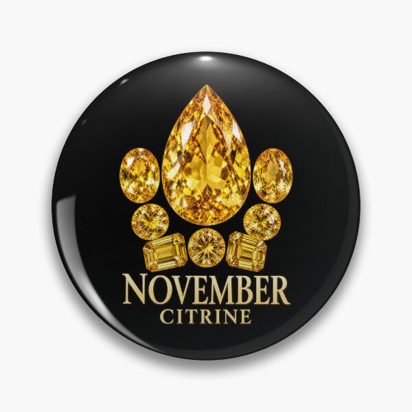 Item preview, BIRTHSTONE COLLECTION ⭐ PORTRAIT - NOVEMBER • CITRINE • Modern designed and sold by WheelieGdArt.