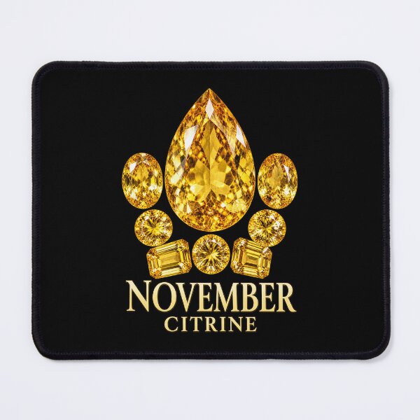 Item preview, BIRTHSTONE COLLECTION ⭐ PORTRAIT - NOVEMBER • CITRINE • Modern designed and sold by WheelieGdArt.
